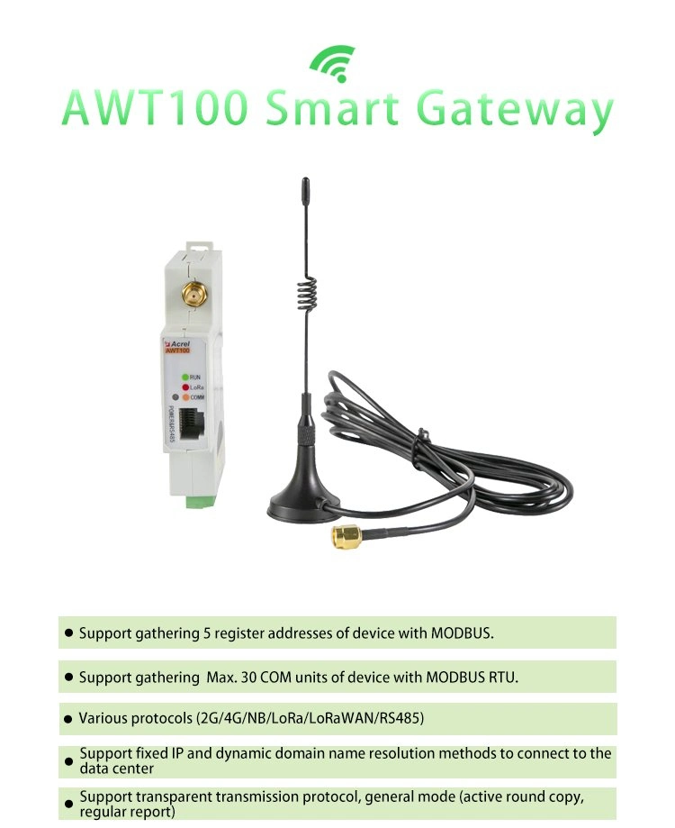 Acrel Awt100-Lw868 EU Frequency Smart Gateway Wireless Communication Devices