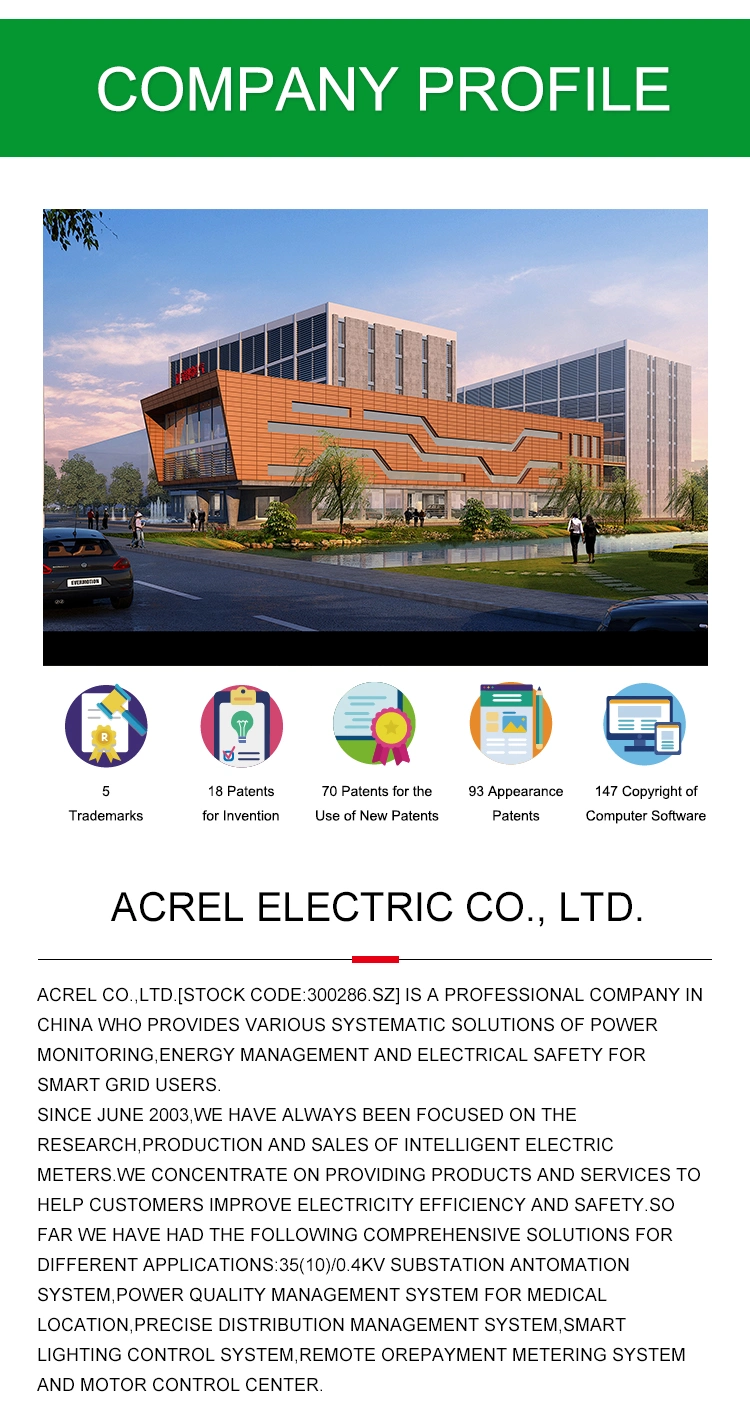 Acrel Single Phase ACR10r-D16te DIN Rail Solar Bidirectional Power Energy Meter PV Meter Works with Solis Inverter