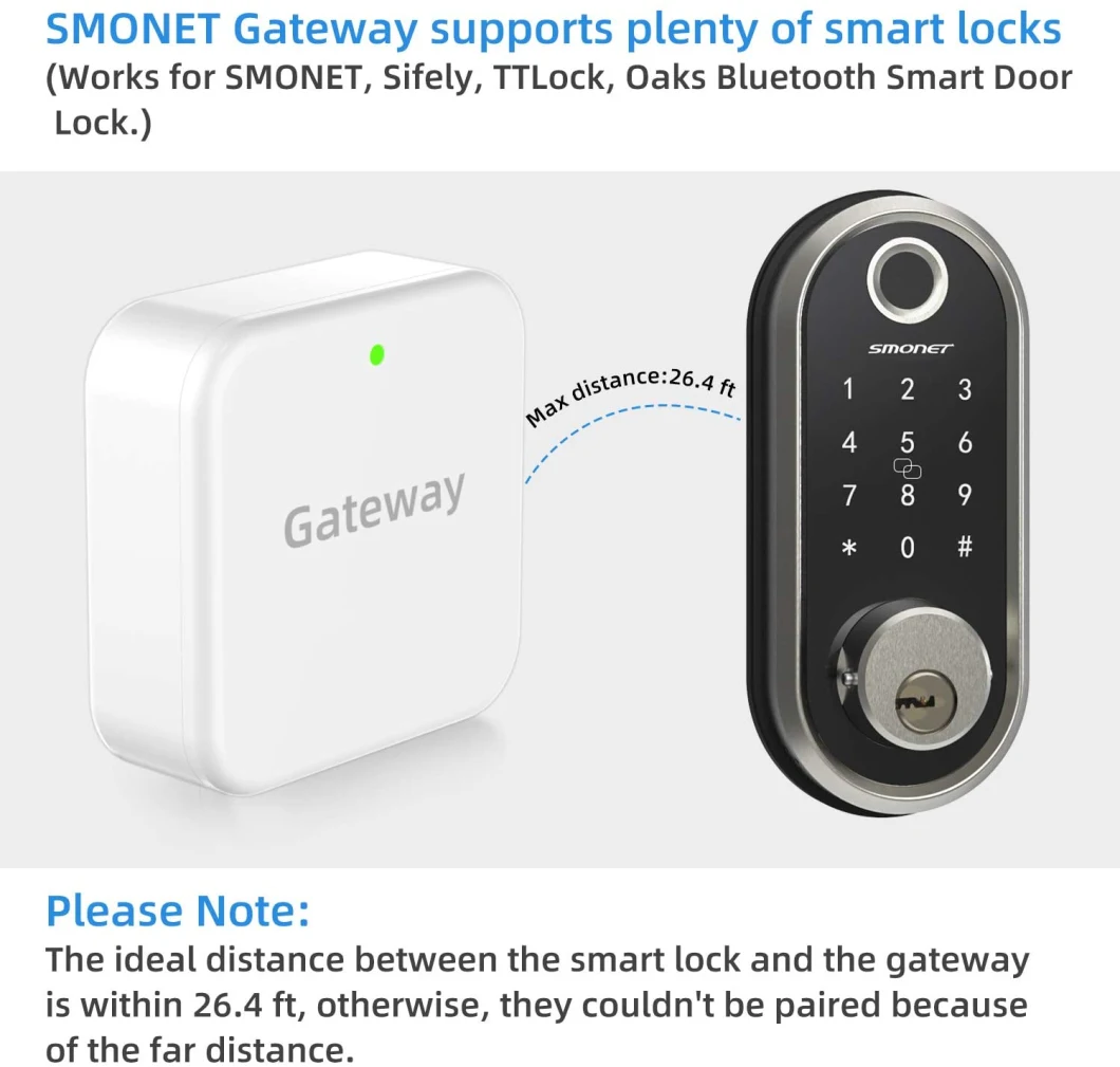Ttlock G2 WiFi Gateway for Smart Door Lock Bluetooth