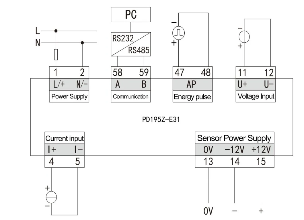 DC Power Quality Analyzer 1000V DC Meter Digital LCD Energy Meter for Solar System