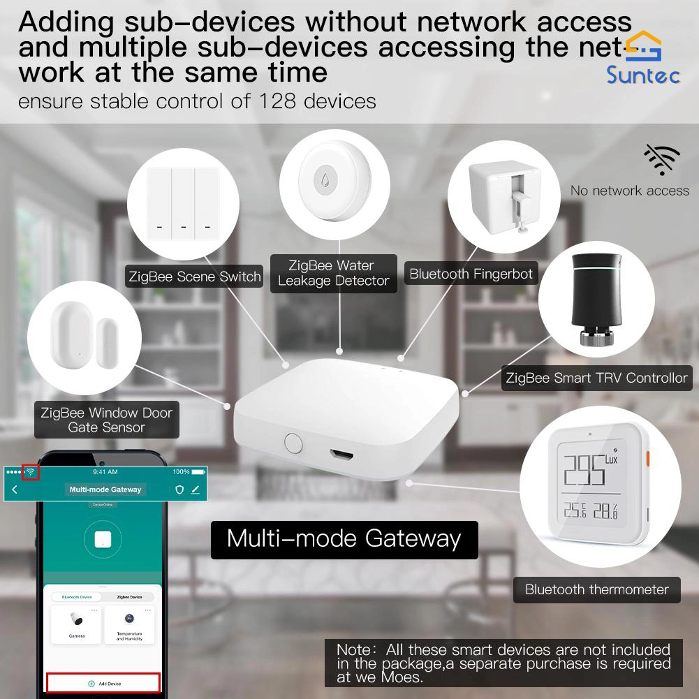 Remote Control Smart Home PLC Electrical Multi-Mode Gateway Zigbee WiFi Bluetooth
