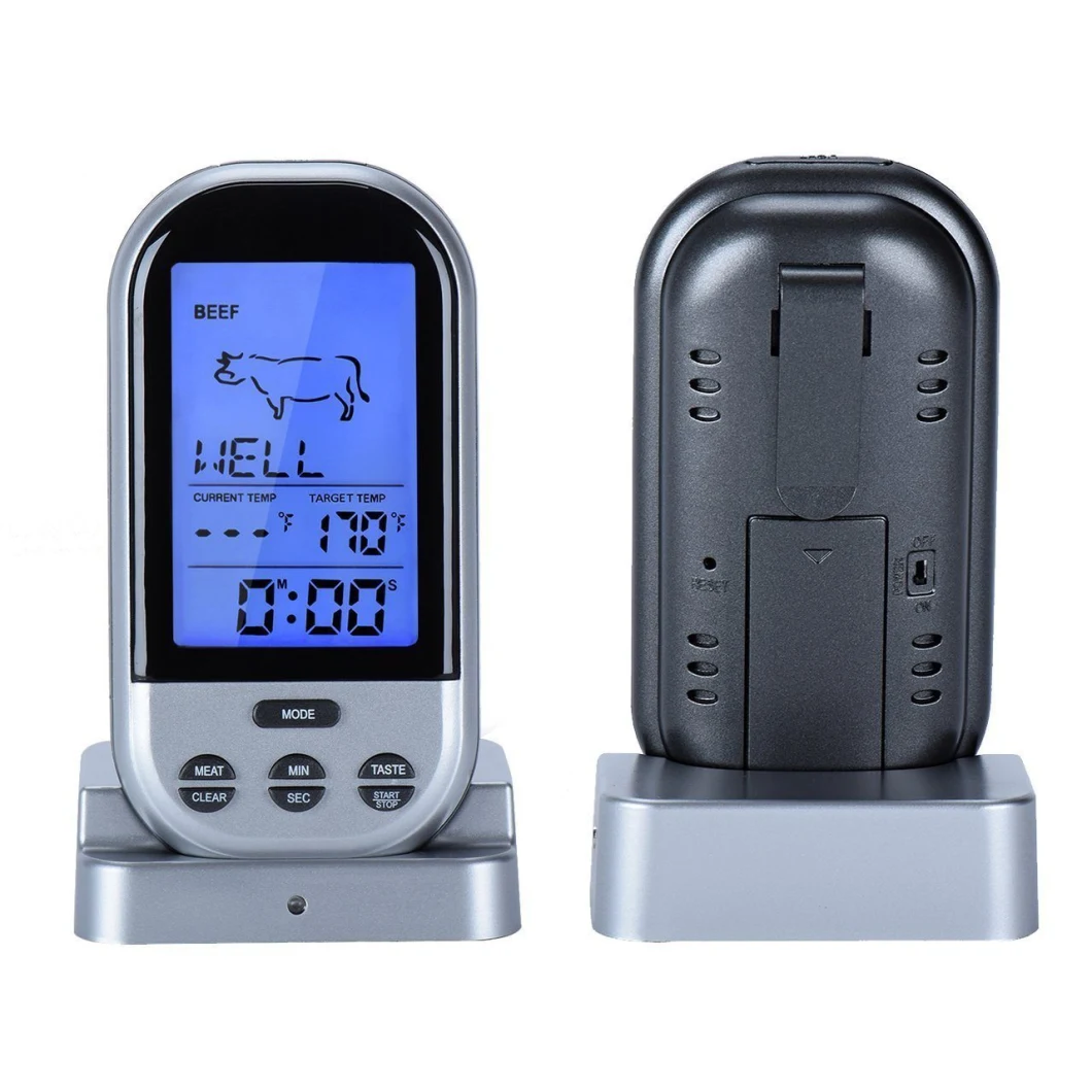 Barbecue Grill Temperature Monitor with Alarm Digital Wireless Bluetooth Cooking Thermometer Bl11777