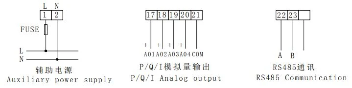 Bd-3p 3p3w Input AC5a 450V Power Transducer with 1 Channel Analog Output 4-20mA