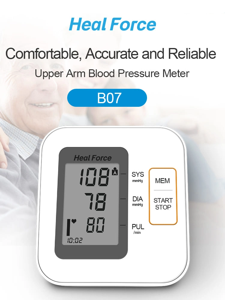 Cheapest CE Approved Hot Selling Fast Delivery Hospital Wireless Smart Bp Electronic Upper Arm Blood Pressure Monitor Heal Force