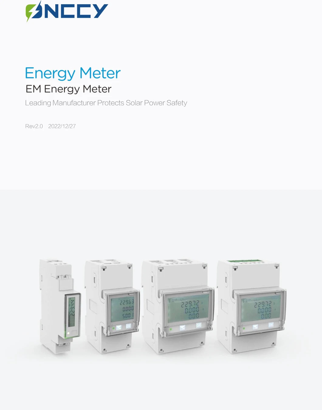 AC Energy Meter Type Jh-Emdm Three-Phase Energy Meter 3-DIN Module 6 Digit