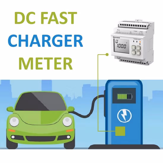 MID Approval DIN-Rail Mounted 1p2w Direct Input EV Home Charger Energy Meter