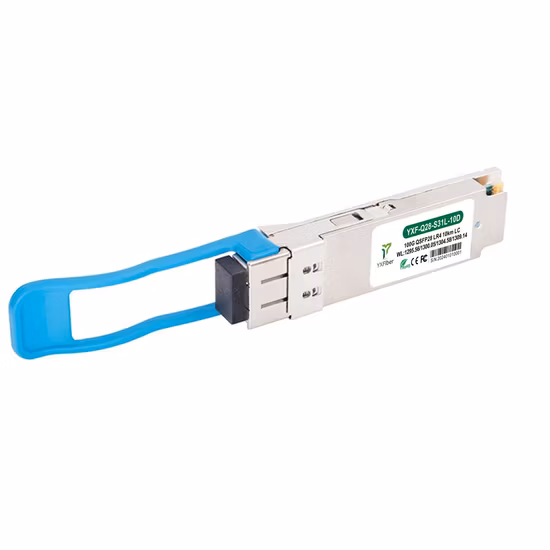 High Performance Optical Fiber Module Qsfp28 100g Lr4 1310nm 10km LC Ddm Transceiver
