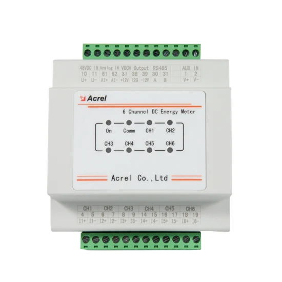 IEC Approval 5g Tower Base 6 Circuit DC Smart Energy Power Meter for China Telecom Amc16-Dett