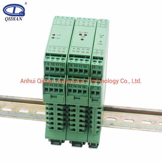 Analog Signal Isolator DIN-Rail 4-20mA 0-10V 1-5V Input Signal Transmitter Signal Isolator 4-20mA Output Signal Isolation DC24V Power Signal Transducer Sale