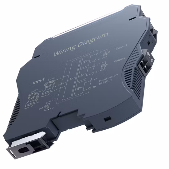 Analog 420mA Signal Isolator One in Two out Signal Isolating Signal Transmitter